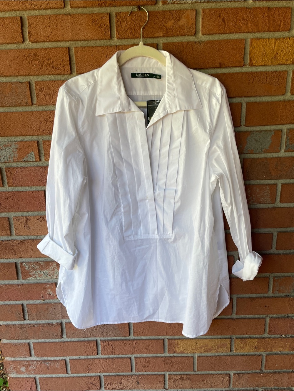 NEW Lauren Ralph Lauren tuxedo shirt